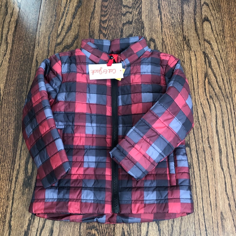 NWT Kid’s Plaid Puffer Jacket